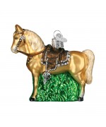 NEW - Old World Christmas Glass Ornament - Western Horse