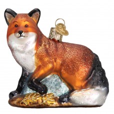 NEW - Old World Christmas Glass Ornament - Red Fox 