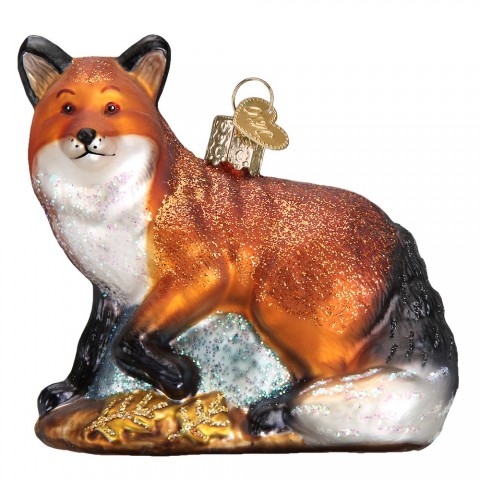 Old World Christmas Glass Ornament - Red Fox 