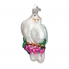 NEW - Old World Christmas Glass Ornament - Love Birds