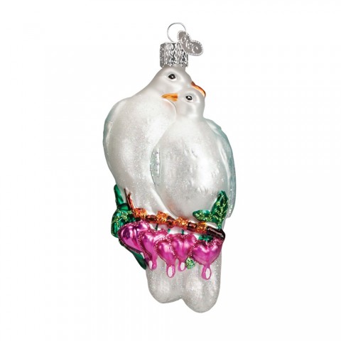 Old World Christmas Glass Ornament - Love Birds