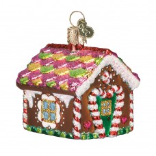 Old World Christmas Glass Ornament - Gingerbread House 