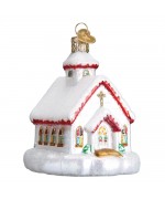 Old World Christmas Glass Ornament - Country Church