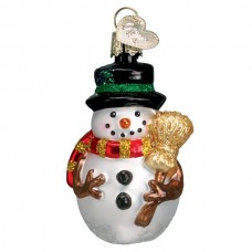 Old World Christmas Glass Ornament - Mini Snowman