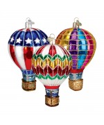 NEW - Old World Christmas Glass Ornament - Hot Air Balloon