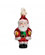 Old World Christmas Glass Ornament - Mini Santa
