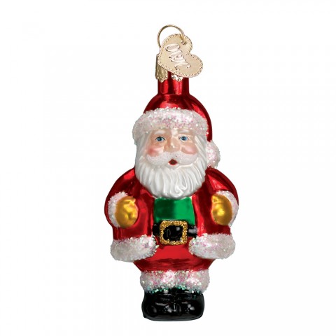 Old World Christmas Glass Ornament - Mini Santa