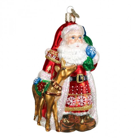 Old World Christmas Glass Ornament - Nordic Santa