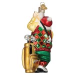 Old World Christmas Glass Ornament - Golfing Santa