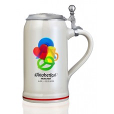 The Official Munich Oktoberfest Beer Stein 2023 - 1 Liter with Lid 