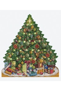 NEW - Byers Choice Advent Calendar Musical and Light Up Christmas Tree