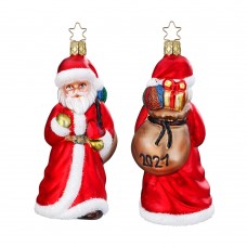 NEW - Inge Glas Glass Ornament - 2021 Limited Edition Santa Claus