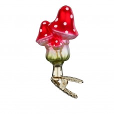 NEW - Inge Glas Glass Ornament - Mini Mushroom