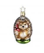 NEW - Inge Glas Glass Ornament - Papa Hedgehog 