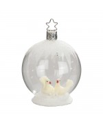 NEW - Inge Glas Glass Ornament - Crystal Couple