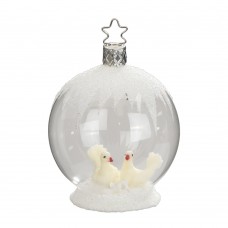 NEW - Inge Glas Glass Ornament - Crystal Couple