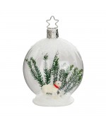 NEW - Inge Glas Glass Ornament - Winter Lamb