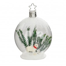 NEW - Inge Glas Glass Ornament - Winter Lamb