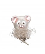 NEW - Inge Glas Glass Ornament - Christmas Mouse