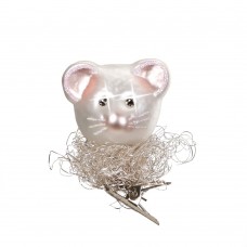 NEW - Inge Glas Glass Ornament - Christmas Mouse