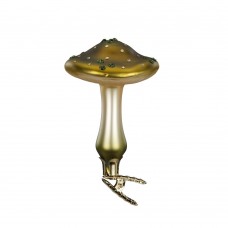 NEW - Inge Glas Glass Ornament - Meadow Mushroom