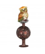 NEW - Inge Glas Glass Tree Topper - Owl "Up in the Tree Top"