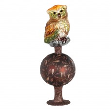 NEW - Inge Glas Glass Tree Topper - Owl "Up in the Tree Top"