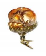 NEW - Inge Glas Glass Ornament - Sleeping Fawn