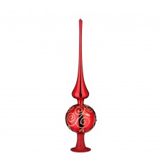 NEW - Inge Glas Glass Tree Topper - Radiant Passion