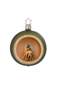 NEW - Inge Glas Glass Ornament - Forest Idyll