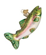 NEW - Old World Christmas Glass Ornament - Alpine Rainbow Trout