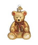 NEW - Old World Christmas Glass Ornament - Teddy Bear 