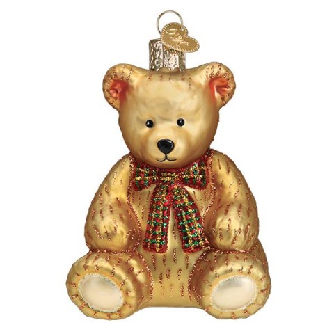 NEW - Old World Christmas Glass Ornament - Teddy Bear 