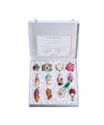 NEW - Old World Christmas Glass Ornament - Bride's Collection - 12 Piece Set 
