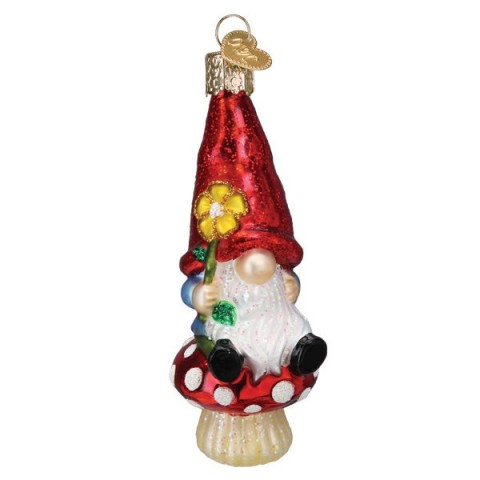 NEW - Old World Christmas Glass Ornament - Garden Gnome