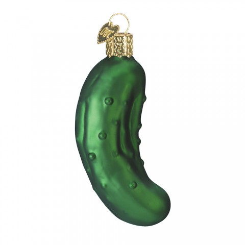 NEW - Old World Christmas Glass Ornament - Pickle