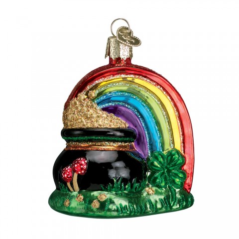 NEW - Old World Christmas Glass Ornament - Pot of Gold 