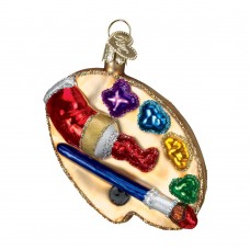 NEW - Old World Christmas Glass Ornament - Artist's Palette 