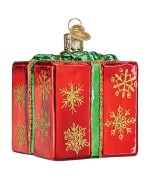 NEW - Old World Christmas Glass Ornament - Christmas Gift Box
