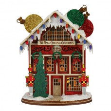 NEW - Ginger Cottages Wooden Ornament - Ornament Maker's Shop