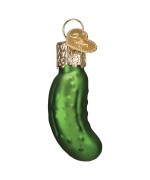 NEW - Old World Christmas Glass Ornament - Mini Pickle