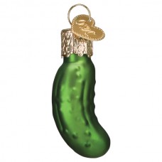 NEW - Old World Christmas Glass Ornament - Mini Pickle