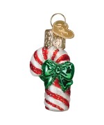 NEW - Old World Christmas Glass Ornament - Mini Candy Cane