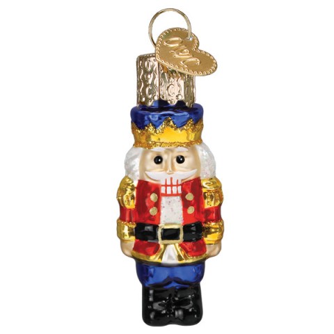 NEW - Old World Christmas Glass Ornament - Mini Nutcracker Soldier