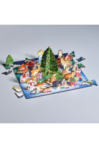 NEW - Wentworth Wooden Puzzle - Winter Woodland - Advent with Stand Up Pieces 