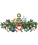 NEW - Holiday Branch Ornament Christmas Pewter Wilhelm Schweizer