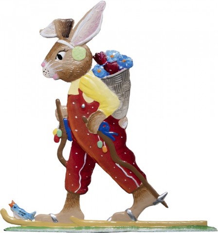 NEW - Wilhelm Schweizer Easter Oster Pewter 2023 Cross Country Bunny