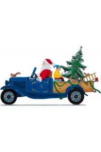 NEW - Santa in Pickup Truck 2021 Christmas Pewter Wilhelm Schweizer