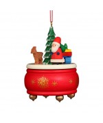 NEW - Christian Ulbricht German Ornament - Music Box with Santa