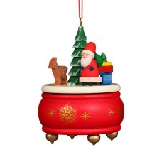 NEW - Christian Ulbricht German Ornament - Music Box with Santa